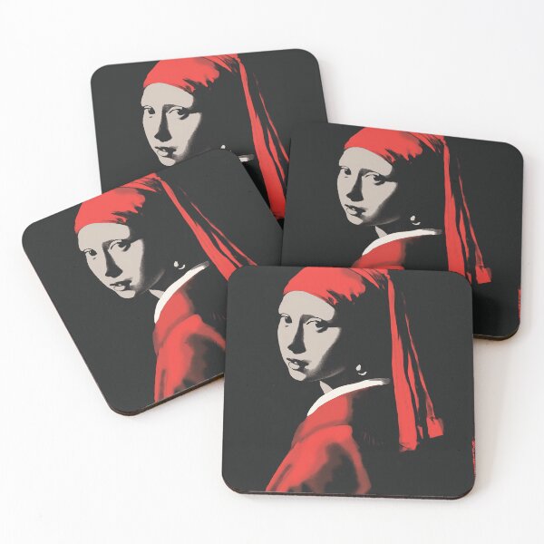 Item preview, Banksy-style Girl with the Pearl Earring - Stencil Art Interpretation designed and sold by Rogervdb.