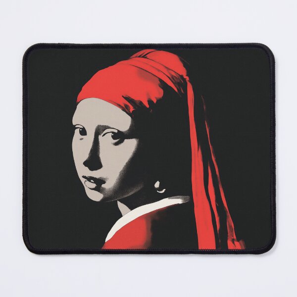 Item preview, Banksy-style Girl with the Pearl Earring - Stencil Art Interpretation designed and sold by Rogervdb.