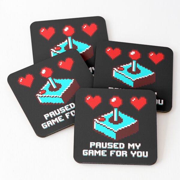Item preview, Valentines Day Paused My Game For You Retro Gamer Pixel Art designed and sold by ZuToMi.