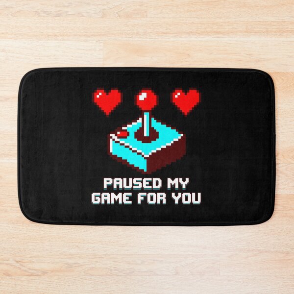 Item preview, Valentines Day Paused My Game For You Retro Gamer Pixel Art designed and sold by ZuToMi.