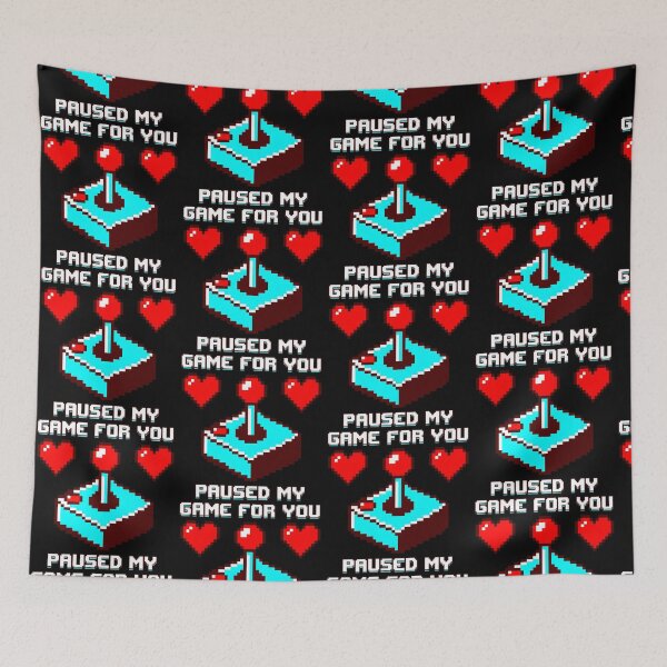 Item preview, Valentines Day Paused My Game For You Retro Gamer Pixel Art designed and sold by ZuToMi.