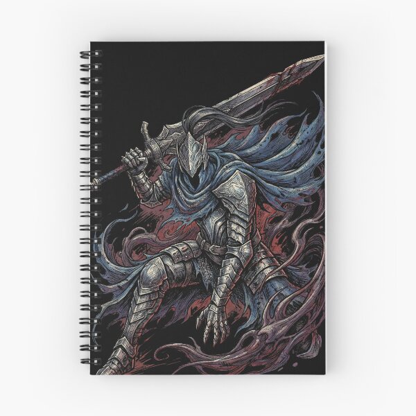 Item preview, Abyss Walker Knight Greatsword Wolf Sif Blue Armor Fan Art Portrait designed and sold by Senpaiwaves.