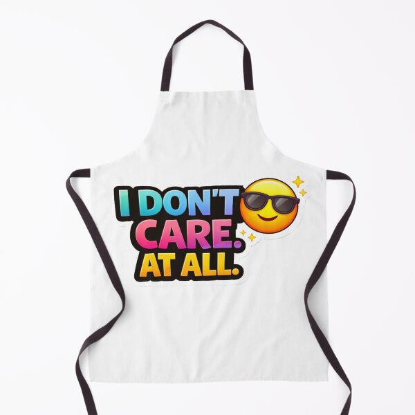 Item preview, I Don’t Care At All Colorful Savage Sticker | Funny Attitude Quote designed and sold by RelateAndTee.