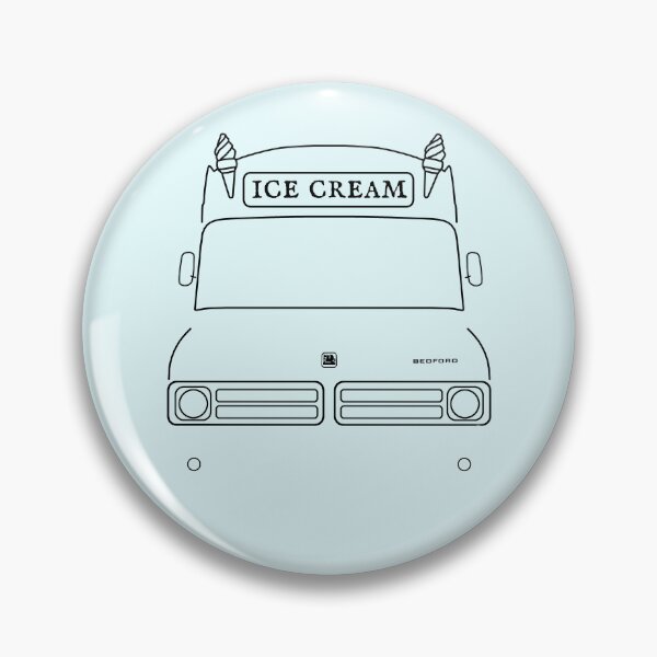 Item preview, Bedford CF classic ice cream van outline black designed and sold by soitwouldseem.