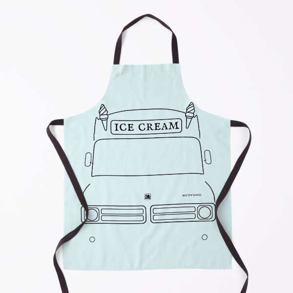 Item preview, Bedford CF classic ice cream van outline black designed and sold by soitwouldseem.