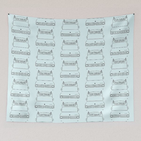 Item preview, Bedford CF classic ice cream van outline black designed and sold by soitwouldseem.