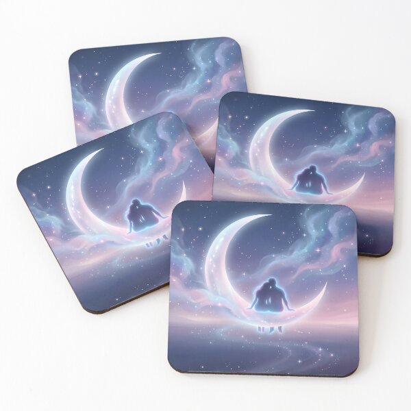 Item preview, Romantic Moon and Stars Valentine Couple designed and sold by Glitchart66.