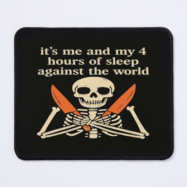 Item preview, Sleep-Deprived Skeleton Warrior | Funny Dark Humor Design for Night Owls, Students & Creators designed and sold by Bright Nest Studio.