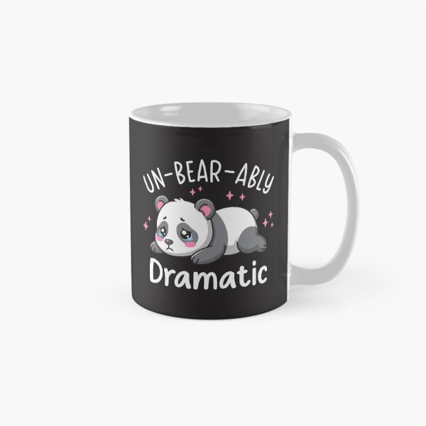 Item preview, Un-bear-ably Dramatic - Cute Sad Panda Pun Design designed and sold by Brogress Project.