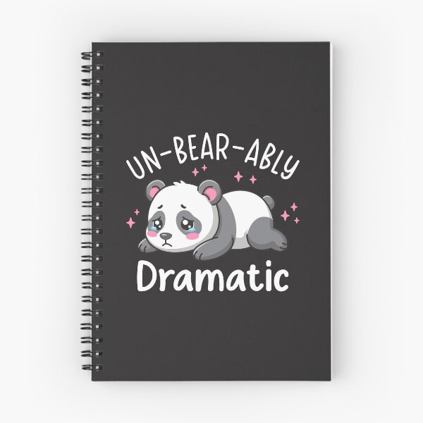 Item preview, Un-bear-ably Dramatic - Cute Sad Panda Pun Design designed and sold by Brogress Project.