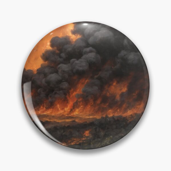 Item preview, Napalm Inferno Over Tropical Jungle – Dramatic War Oil Painting designed and sold by Visualynx.