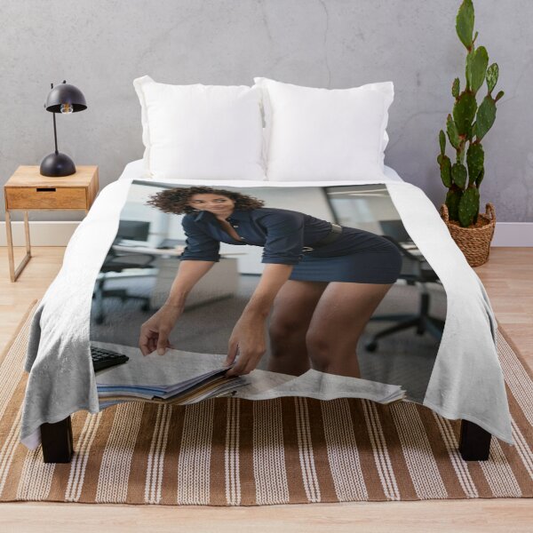 Item preview, Sarah performing tidy office tasks in navy dress designed and sold by CathryneDelamort.