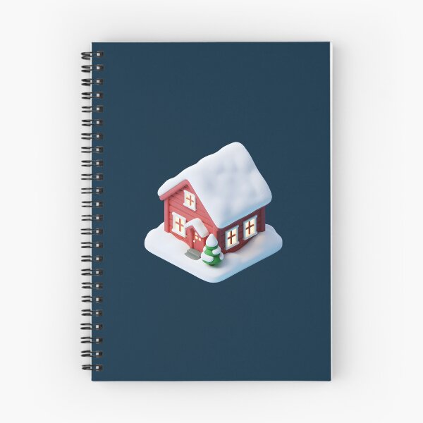 Item preview, Cute 3D Snowy Cabin - Isometric Winter House Icon designed and sold by Dakson Design - Fantasy Art.