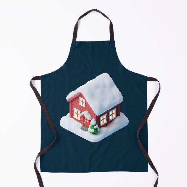 Item preview, Cute 3D Snowy Cabin - Isometric Winter House Icon designed and sold by Dakson Design - Fantasy Art.