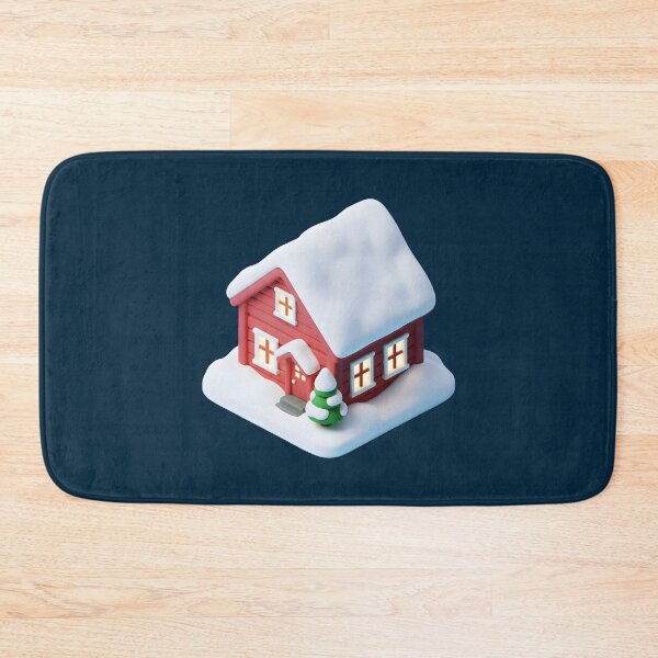 Item preview, Cute 3D Snowy Cabin - Isometric Winter House Icon designed and sold by Dakson Design - Fantasy Art.