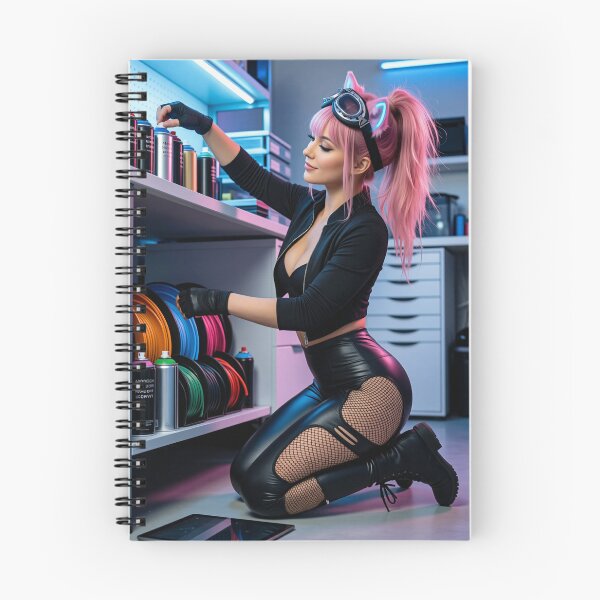 Item preview, Cathrynedelamort Pink Hair Cat Girl Tidy Shop designed and sold by CathryneDelamort.