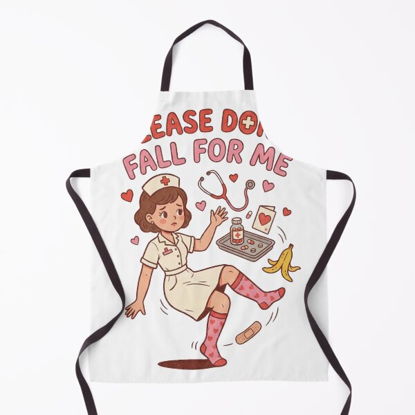 Item preview, Funny Nurse Valentine - Please Don't Fall For Me Medical Humor designed and sold by Chejen Charity.