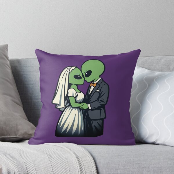 Item preview, Alien Wedding – Sci-Fi Love Ceremony Illustration designed and sold by Still Strange.