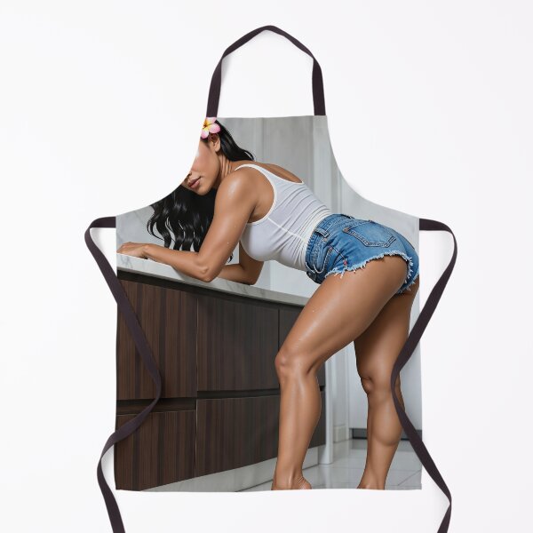 Item preview, Shanti Leaning in Kitchen in Tank Top and Denim designed and sold by CathryneDelamort.