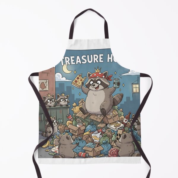 Item preview, Raccoon King Trash Panda My Treasure Hoard Funny Dumpster designed and sold by LowBattery Social Club.
