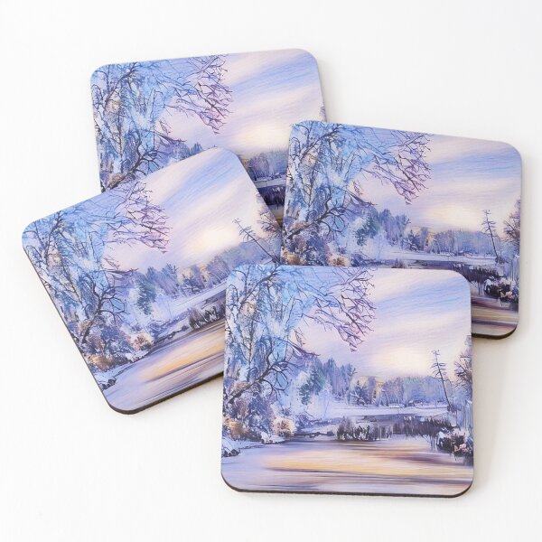 Item preview, Winter Lake at Sunset designed and sold by tomorrowsart.