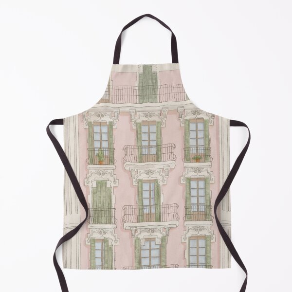 Item preview, Barcelona pink architecture watercolour designed and sold by MartaOlgaKlara.