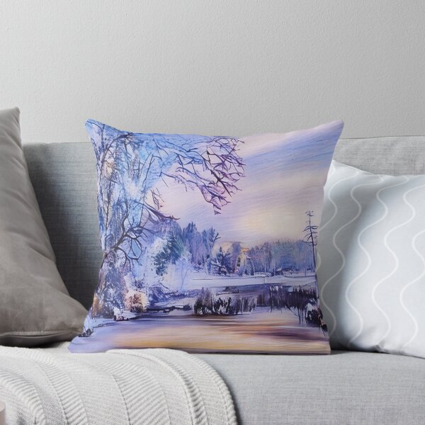 Item preview, Winter Lake at Sunset designed and sold by tomorrowsart.
