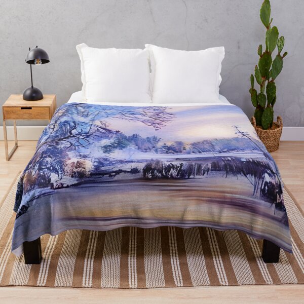 Item preview, Winter Lake at Sunset designed and sold by tomorrowsart.
