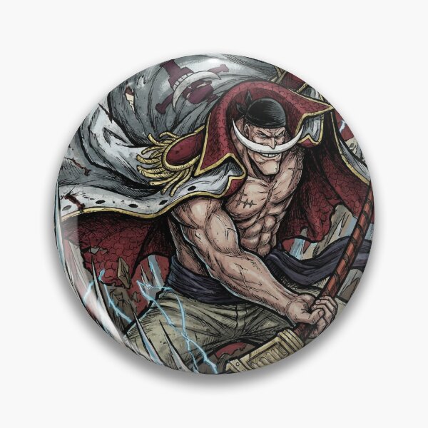 Item preview, White Bearded Pirate Emperor Tremor Power Mustache Cape Spear Fan Art Portrait designed and sold by Senpaiwaves.