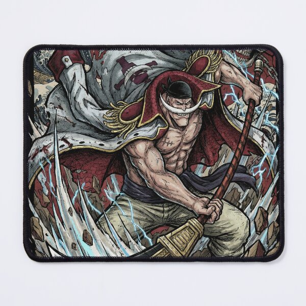 Item preview, White Bearded Pirate Emperor Tremor Power Mustache Cape Spear Fan Art Portrait designed and sold by Senpaiwaves.