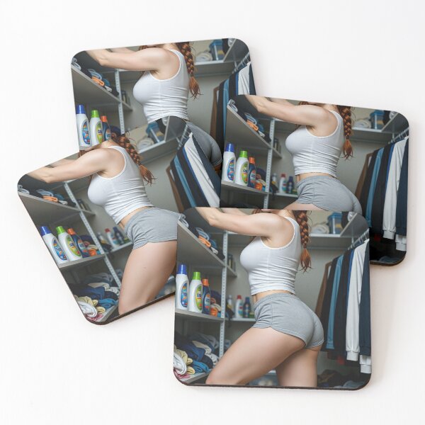 Item preview, Rowan in a tank top keeping her pantry tidy designed and sold by CathryneDelamort.