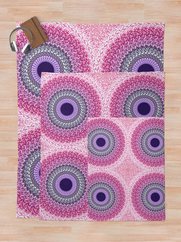 Thumbnail 5 of 6, Throw Blanket, Exploding sunset designed and sold by Newmooncreation.