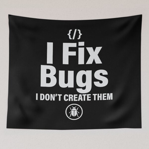 Item preview, I Fix Bugs Not Create Them Funny Programmer Debugger T-Shirt  Software Developer Humor Tee designed and sold by Design-Pro-21.