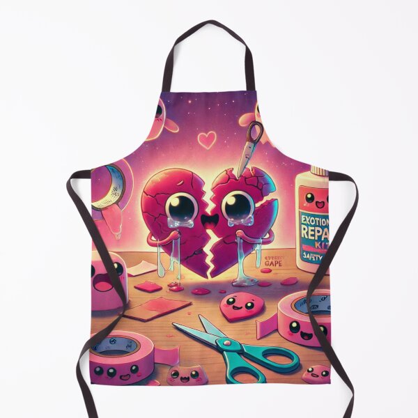 Item preview, Emotional Repair Kit – Cute Kawaii Broken Heart (Heartbreak Meme) designed and sold by ComedyInkFactor.