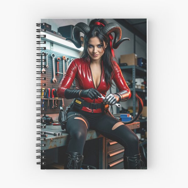 Item preview, Tidy Horned Mechanic in Red Latex Workshop designed and sold by CathryneDelamort.