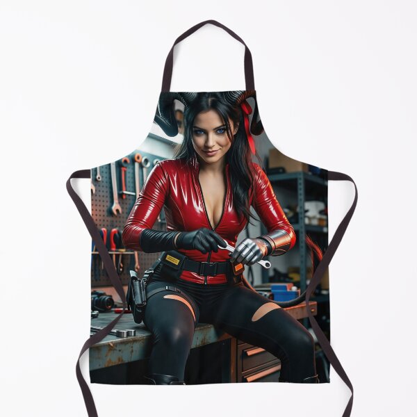 Item preview, Tidy Horned Mechanic in Red Latex Workshop designed and sold by CathryneDelamort.