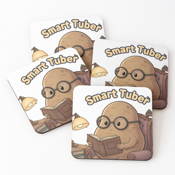 Item preview, Smart Tuber Academic Potato Reading Book Cute Geeky Art designed and sold by LowBattery Social Club.