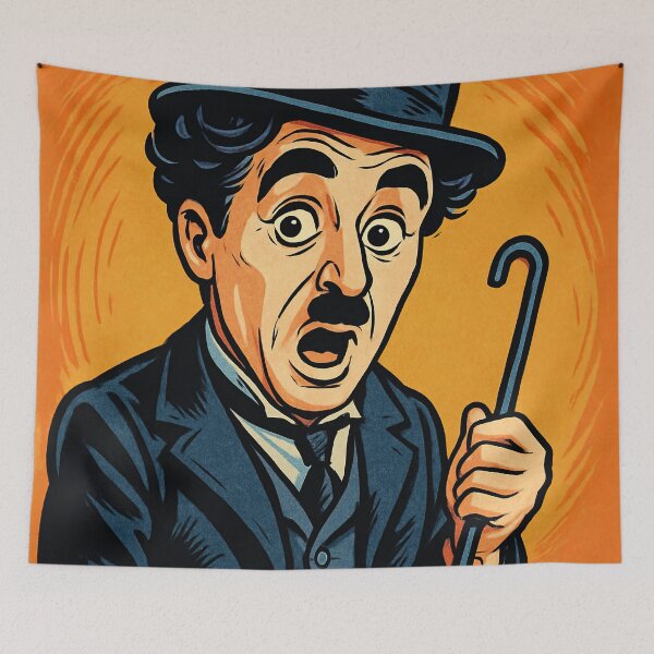 Item preview, Charlie Chaplin | Comics stylCartoone -  designed and sold by ComicsFactory.