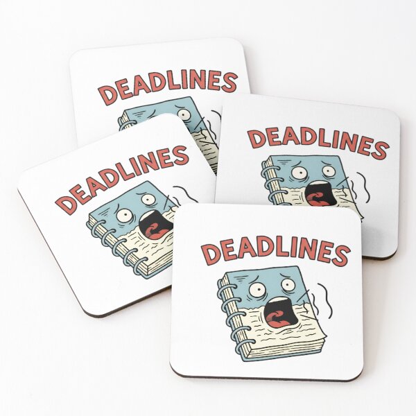Item preview, Screaming Notebook Deadlines Funny Student Anxiety Art designed and sold by LowBattery Social Club.