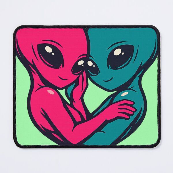 Item preview, Alien Hug -- Gentle Sci-Fi Love Illustration designed and sold by Still Strange.