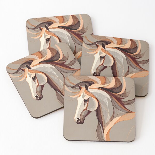 Item preview, Stylized Horse Abstract Artwork (image size 7840x11680) designed and sold by Digital-Davinci.