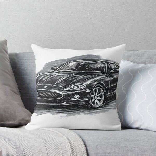 Aperçu de l'œuvre Croquis à la craie de la Jaguar X100 XKR créée et vendue par ColinsCars.