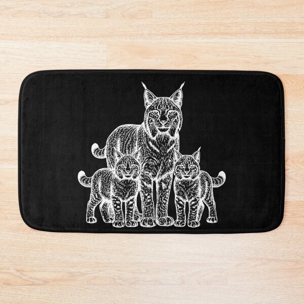 Item preview, Y2K Tattoo Style Bobcat Family Aesthetic Wildlife designed and sold by EvrmoodCo.