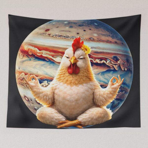 Item preview, A hen meditating designed and sold by clarazen.