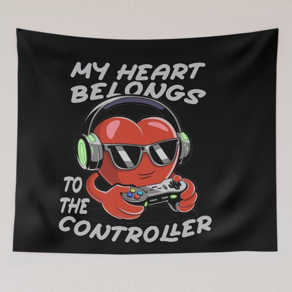 Item preview, My Heart Belongs To The Controller Gamer Romance designed and sold by GrumpySableye.