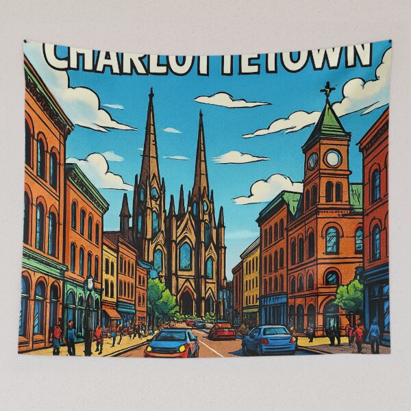 Item preview, Charlottetown, city | Comics stylCartoone -  designed and sold by ComicsFactory.