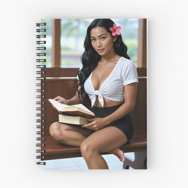 Item preview, Shanti tidy in white tie top holding books designed and sold by CathryneDelamort.