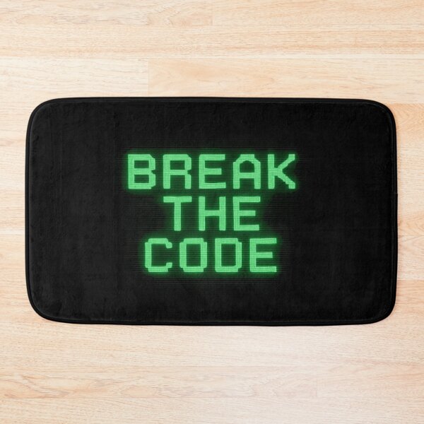 Item preview, Retro Hacker Aesthetic – Pixelated “Break the Code” Green Text on Black Terminal Screen Design designed and sold by Bright Nest Studio.
