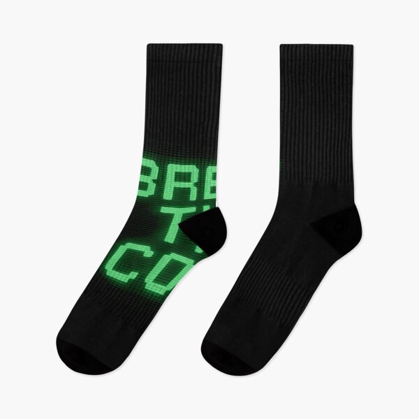 Item preview, Retro Hacker Aesthetic – Pixelated “Break the Code” Green Text on Black Terminal Screen Design designed and sold by Bright Nest Studio.