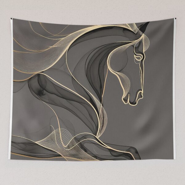 Item preview, Stylized Horse Abstract Artwork (image size 7840x11680) designed and sold by Digital-Davinci.